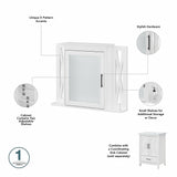 Key West 32W Bathroom Vanity, Mirror and Space Saver by Bush Furniture