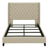 Kezia Beige 4-piece Tufted Upholstered Bedroom Set