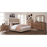 Kezia Beige 5-piece Tufted Upholstered Bedroom Set