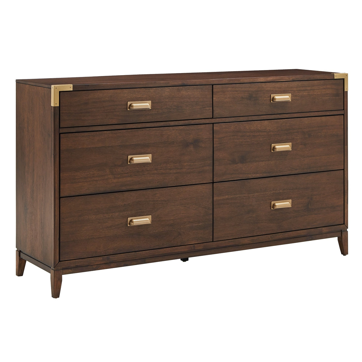 Khourush 64" Wide 6 - Drawer Campaign Dresser by iNSPIRE Q Modern