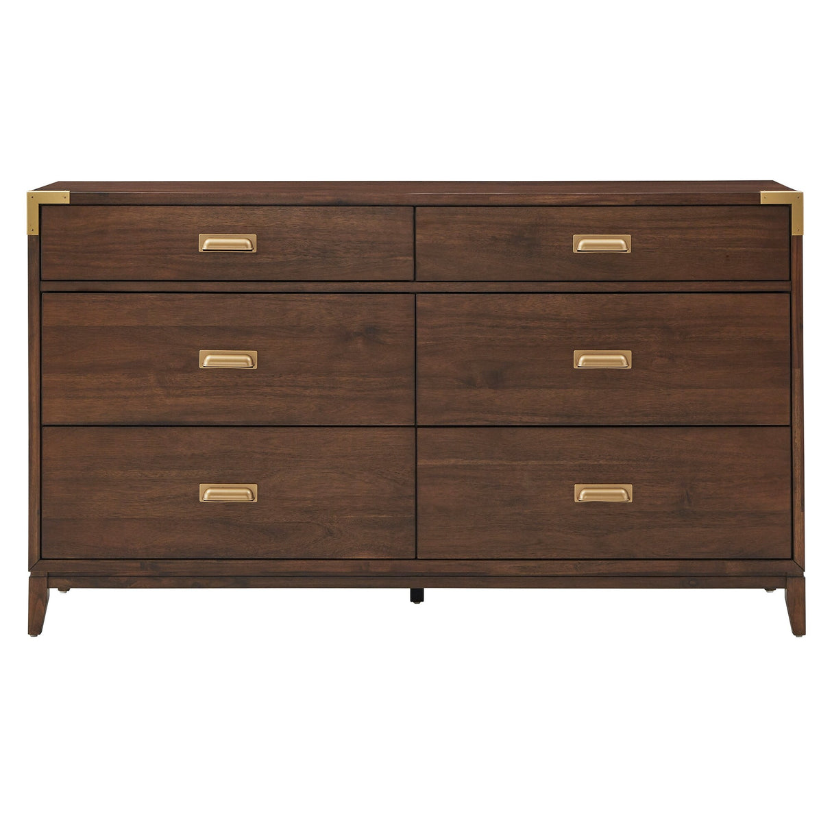 Khourush 64" Wide 6 - Drawer Campaign Dresser by iNSPIRE Q Modern