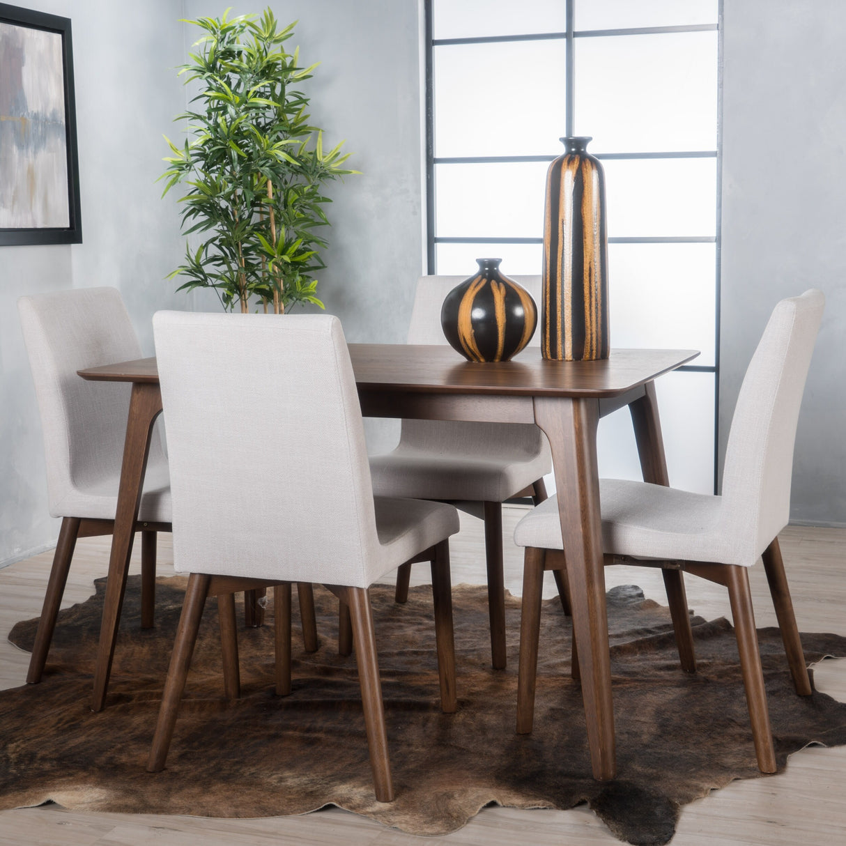 Kiana Mid-century Modern 5-piece Dining Set by Christopher Knight Home