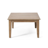 Kiara Wicker and Acacia Wood Outdoor 4 Seater Chat Set by Christopher Knight Home