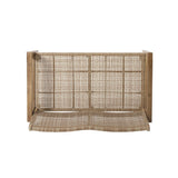 Kiara Wicker and Acacia Wood Outdoor 4 Seater Chat Set by Christopher Knight Home