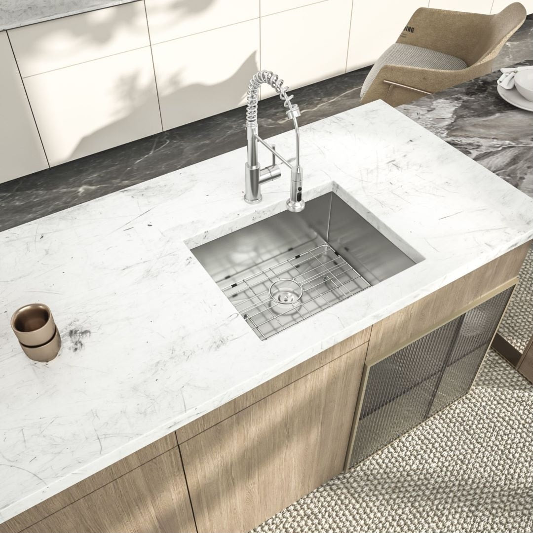 Kichae Undermount Bar Sink Stainless Steel Kitchen Sink 15/17/21/23 Inch