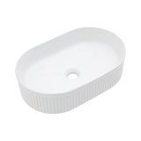 Kichae Bathroom Vessel Sink 19x12 Inch White Oval Vessel Sink for Bathroom Above Counter Sink