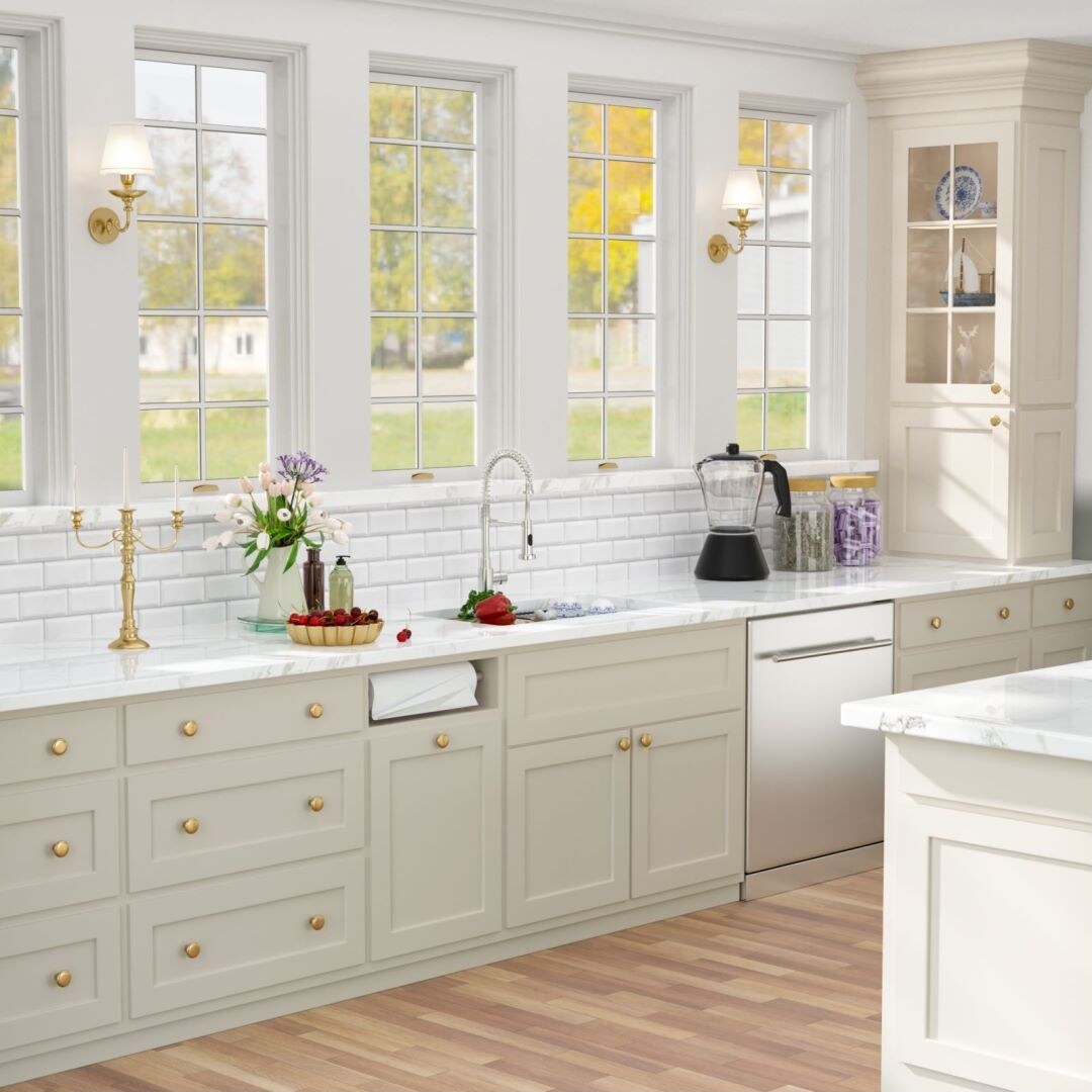 Kichae Workstation Sink Undermount Granite Composite Kitchen Sink in Metallic White with Accessories