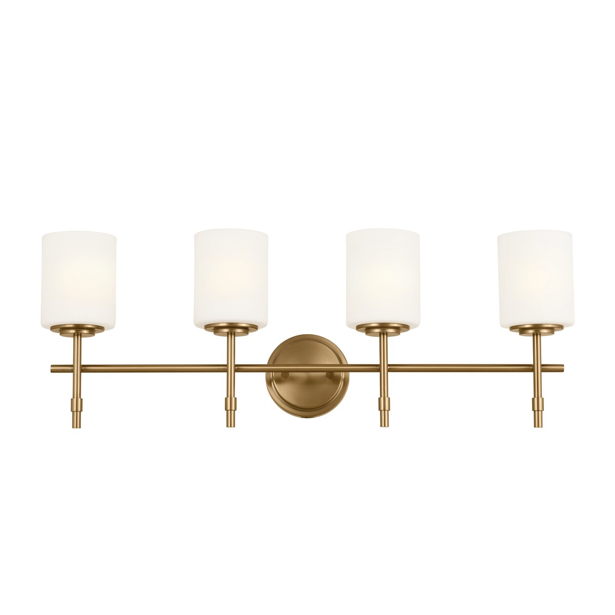 Kichler Lighting Ali 32.5 in. 4-Light Brushed Natural Brass Vanity Light