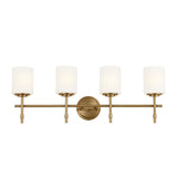 Kichler Lighting Ali 32.5 in. 4-Light Brushed Natural Brass Vanity Light