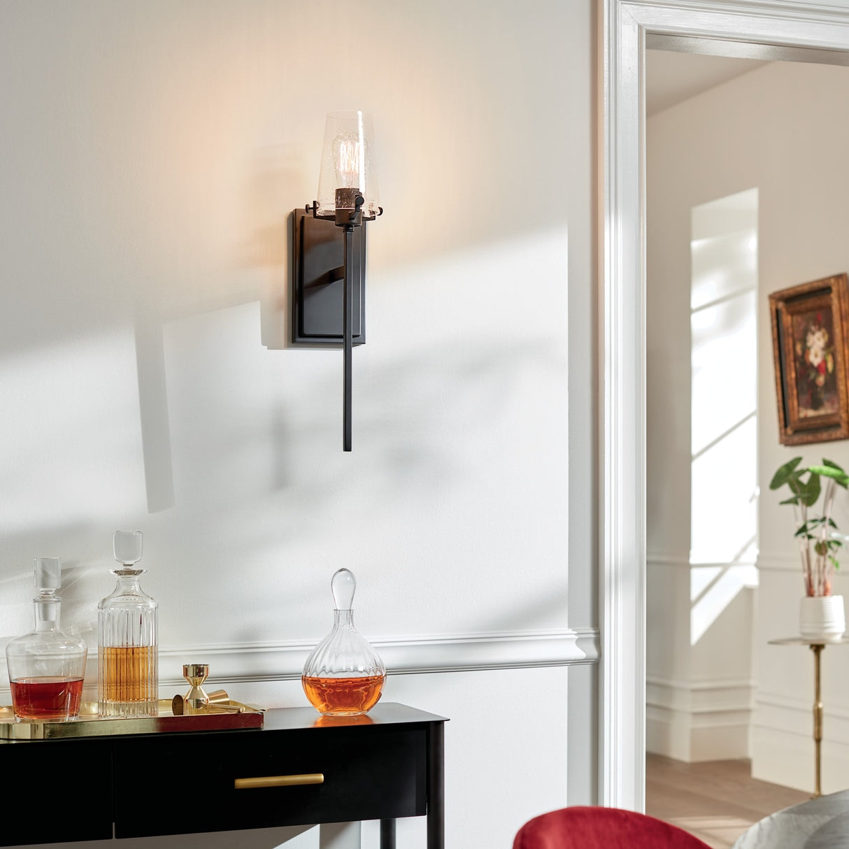 Kichler Lighting Alton 1-Light Wall Sconce Black