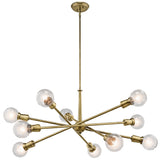 Kichler Lighting Armstrong 10-light Natural Brass Chandelier