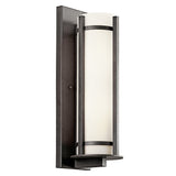 Kichler Lighting Camden Collection 2-light Anvil Iron Fluorescent Outdoor Wall Sconce