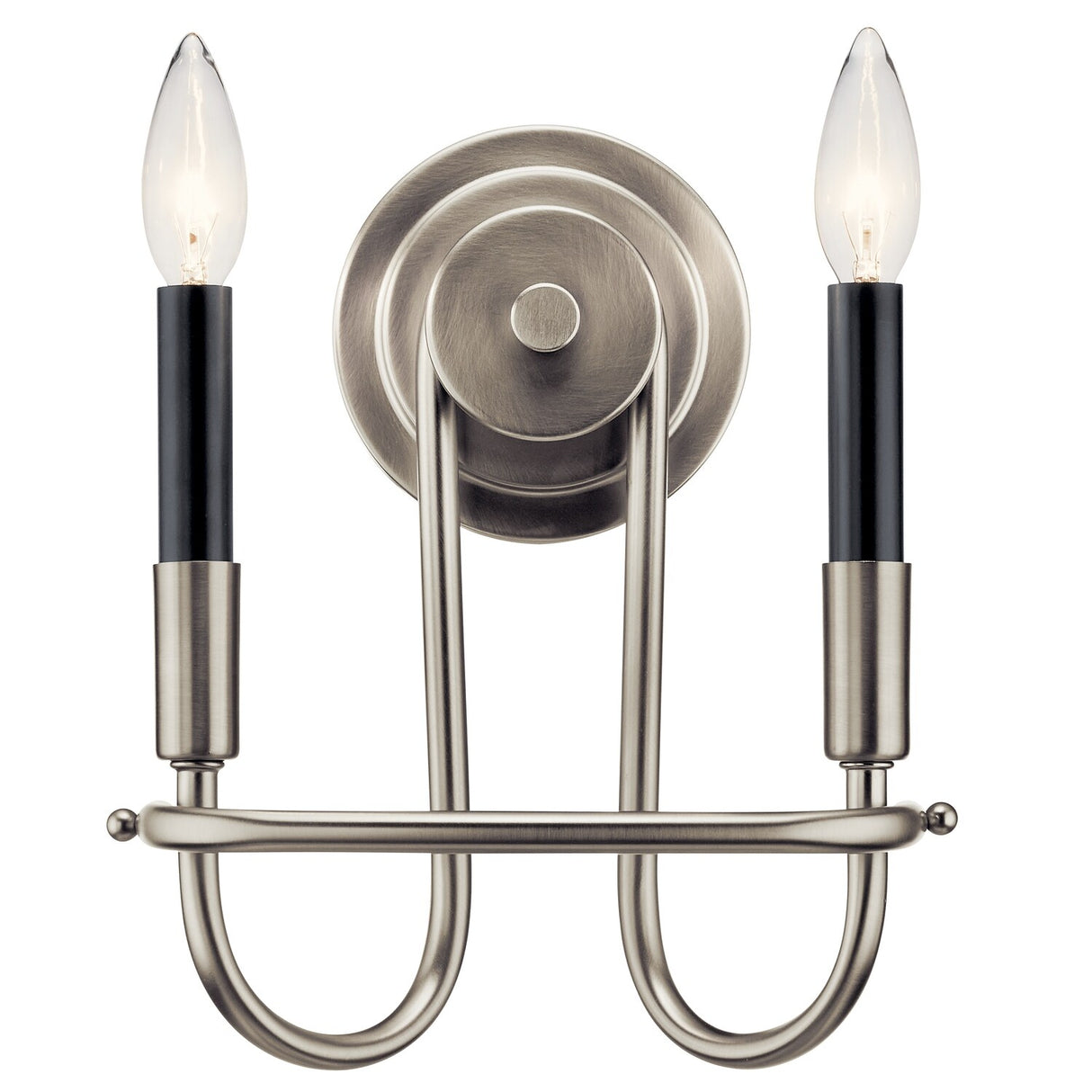 Kichler Lighting Capitol Hill 2-Light Wall Sconce Brushed Nickel