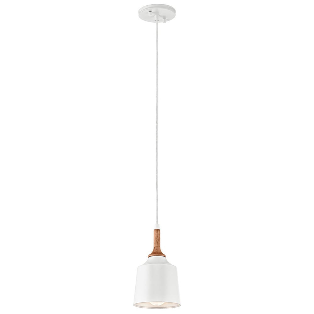 Kichler Lighting Danika Collection 1-light White Mini Pendant