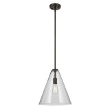 Kichler Lighting Everly 1-Light Cone Pendant Light with Clear Glass