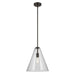Kichler Lighting Everly 1-Light Cone Pendant Light with Clear Glass