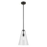 Kichler Lighting Everly 1-Light Cone Pendant Light with Clear Glass