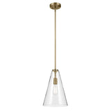 Kichler Lighting Everly 1-Light Cone Pendant Light with Clear Glass