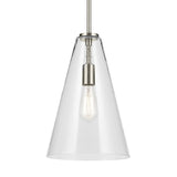 Kichler Lighting Everly 1-Light Cone Pendant Light with Clear Glass