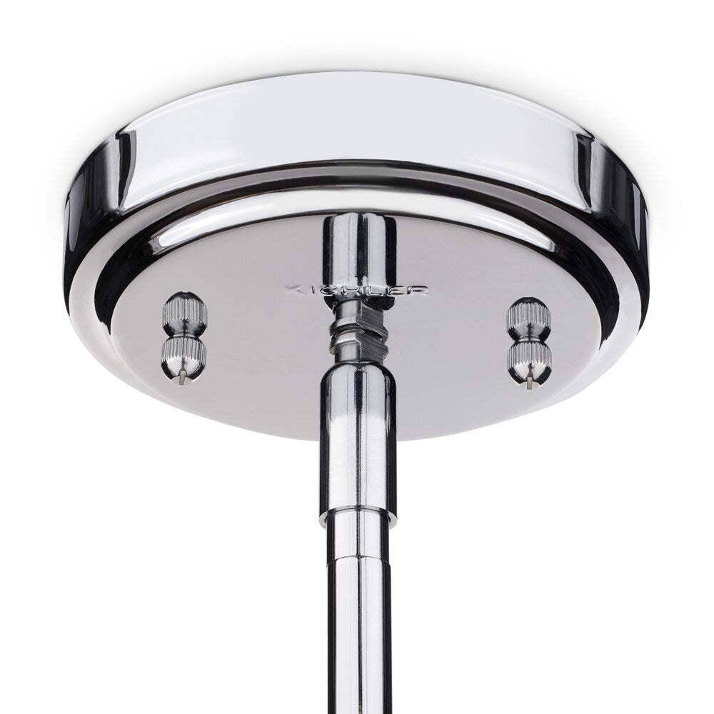 Kichler Lighting Everly Collection 1-light Chrome Pendant 8.75 inch Diameter