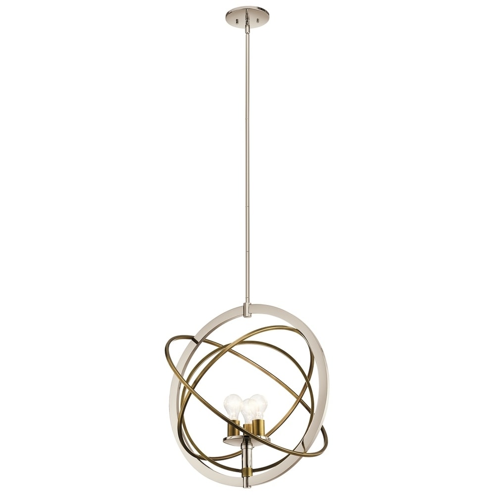 Kichler Lighting Ibis Collection 3-light Polished Nickel Pendant
