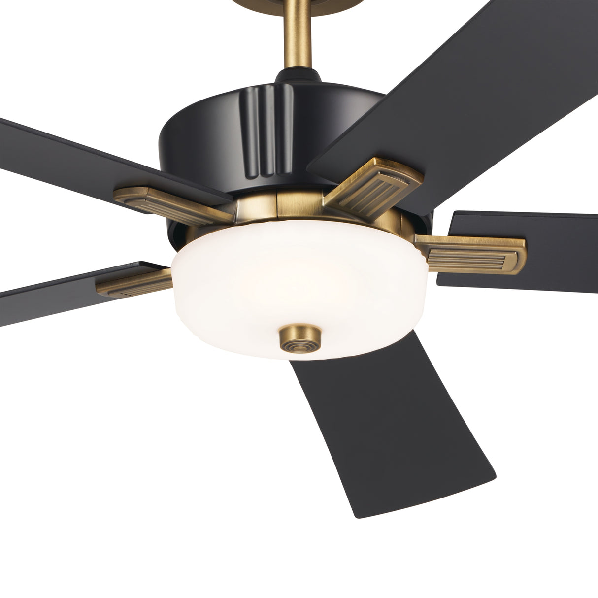 Kichler Lighting Icon 56 inch Integrated LED Indoor Satin Black Ceiling Fan