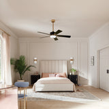 Kichler Lighting Icon 56 inch Integrated LED Indoor Satin Black Ceiling Fan