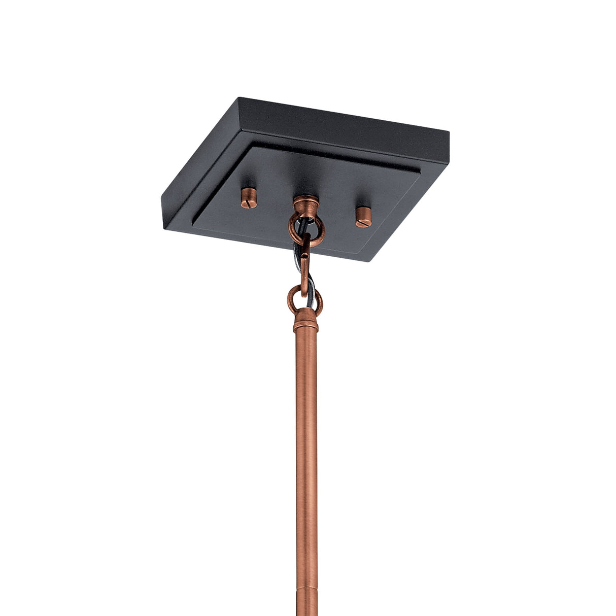 Kichler Lighting Kitner 7-in 1-Light Pendant Antique Copper
