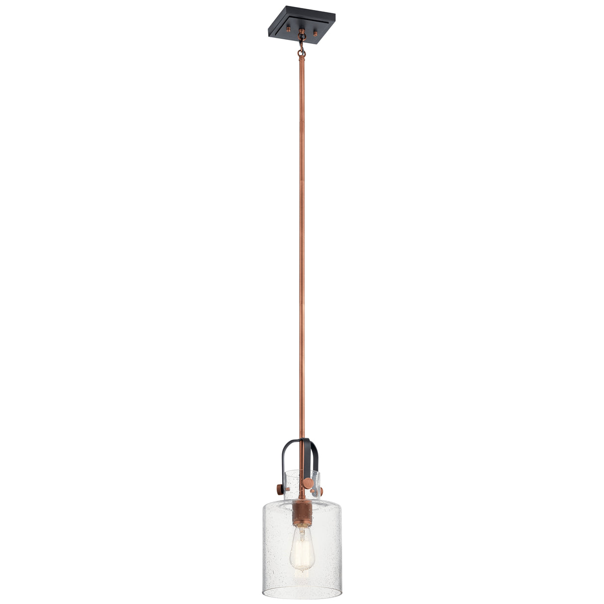 Kichler Lighting Kitner 7-in 1-Light Pendant Antique Copper