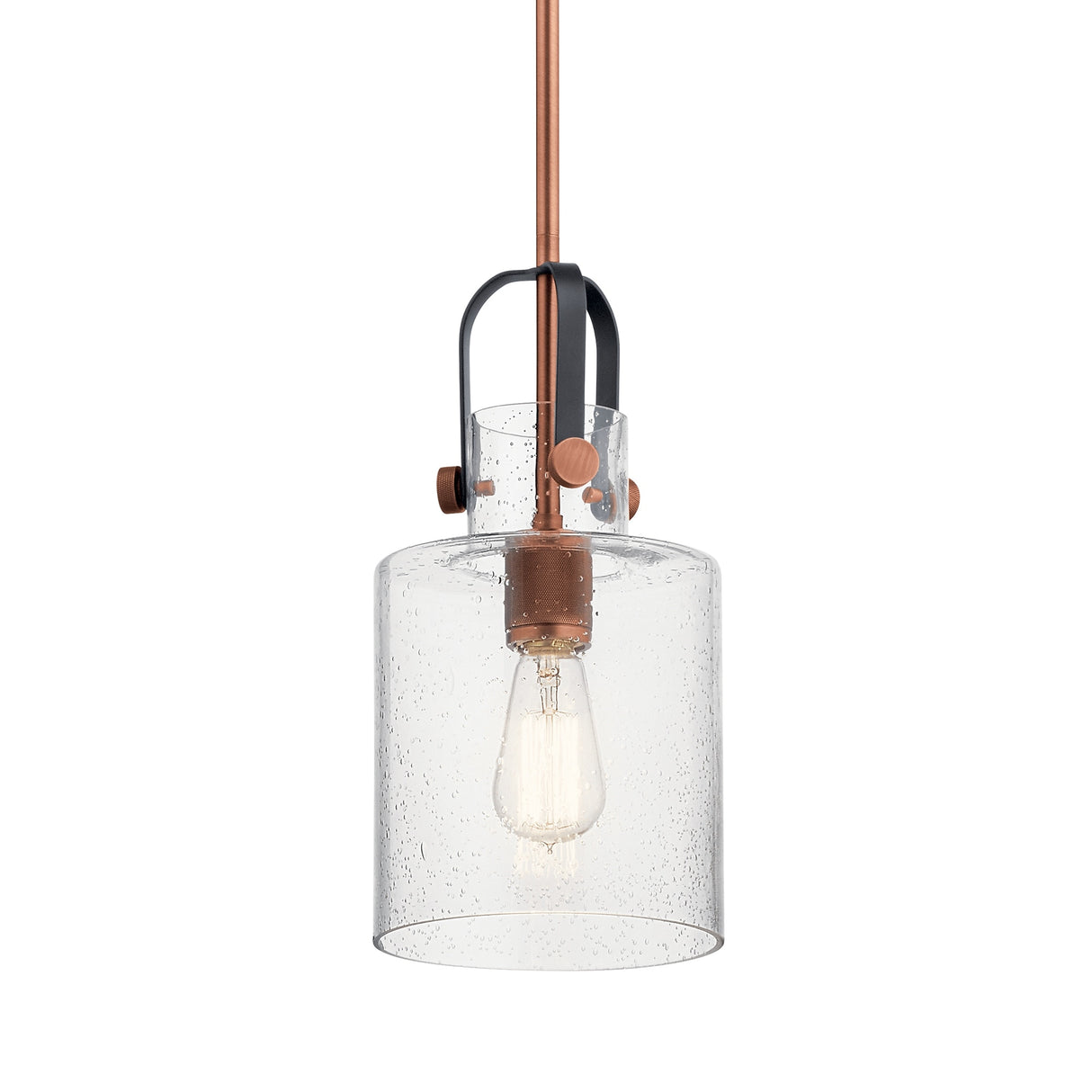 Kichler Lighting Kitner 7-in 1-Light Pendant Antique Copper