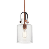 Kichler Lighting Kitner 7-in 1-Light Pendant Antique Copper