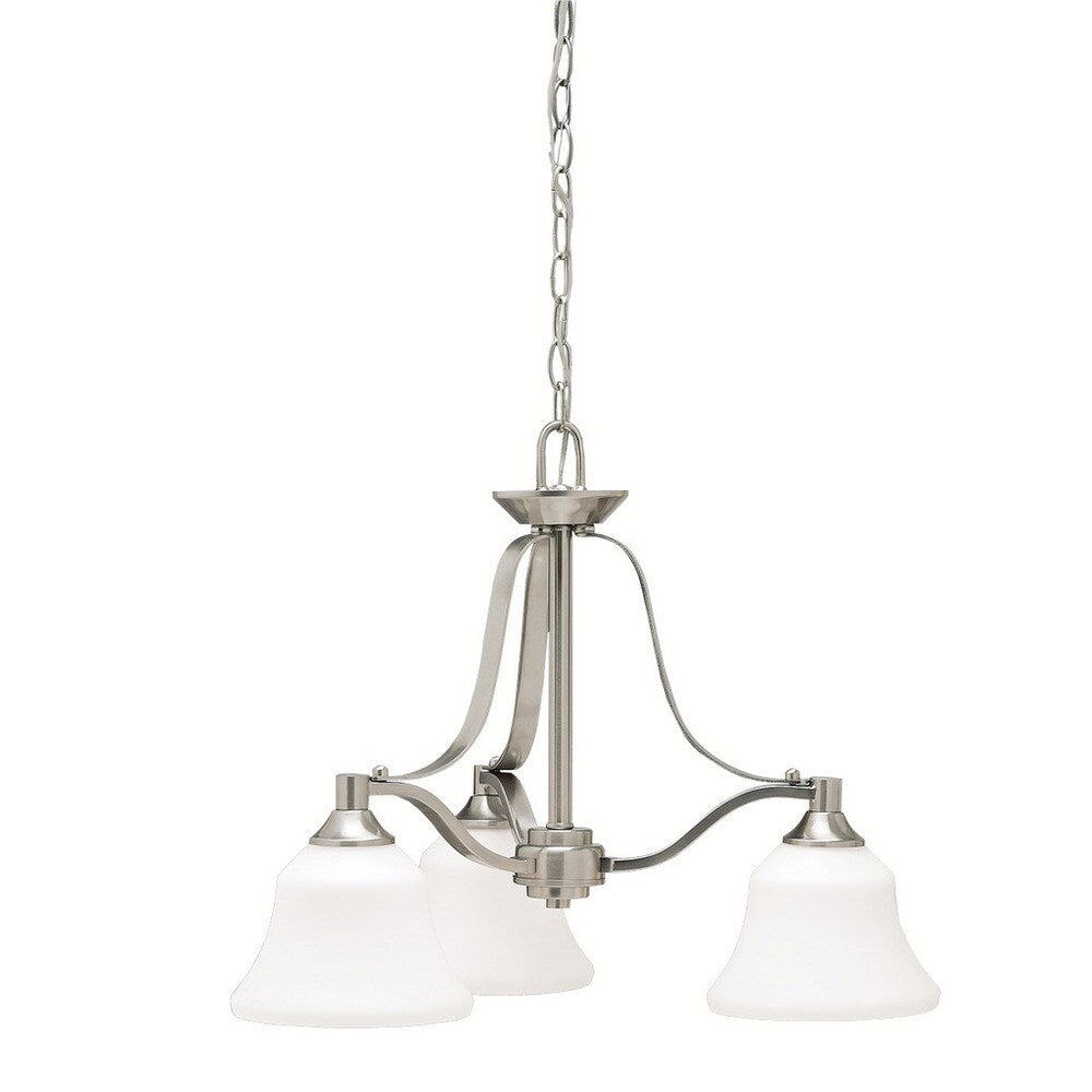 Kichler Lighting Langford Collection 3-light Brushed Nickel LED Chande