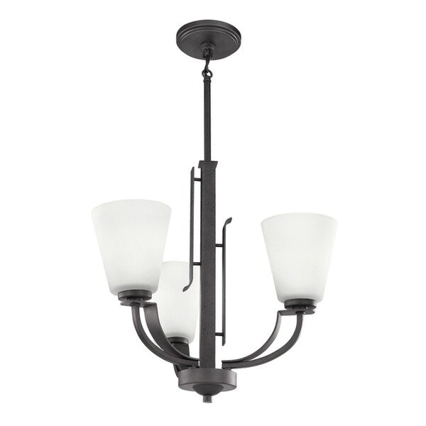 Kichler Lighting Lodge Collection 3-light Anvil Iron Chandelier