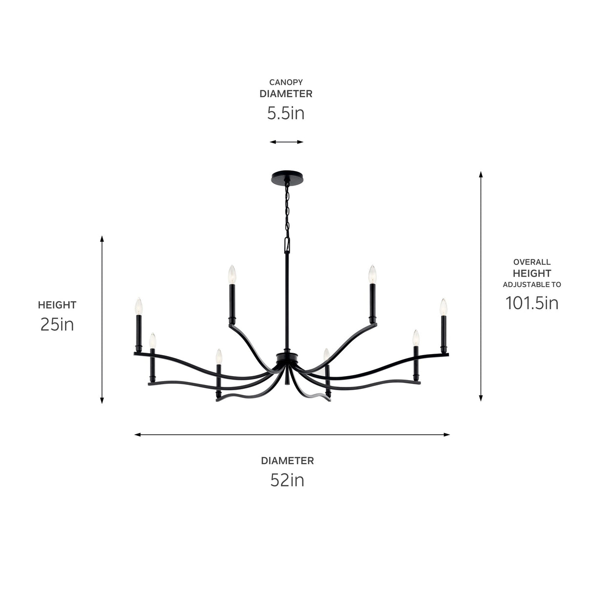 Kichler Lighting Malene Candle Chandelier