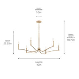 Kichler Lighting Malene Candle Chandelier