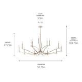 Kichler Lighting Malene Candle Chandelier