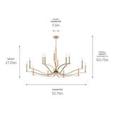 Kichler Lighting Malene Candle Chandelier