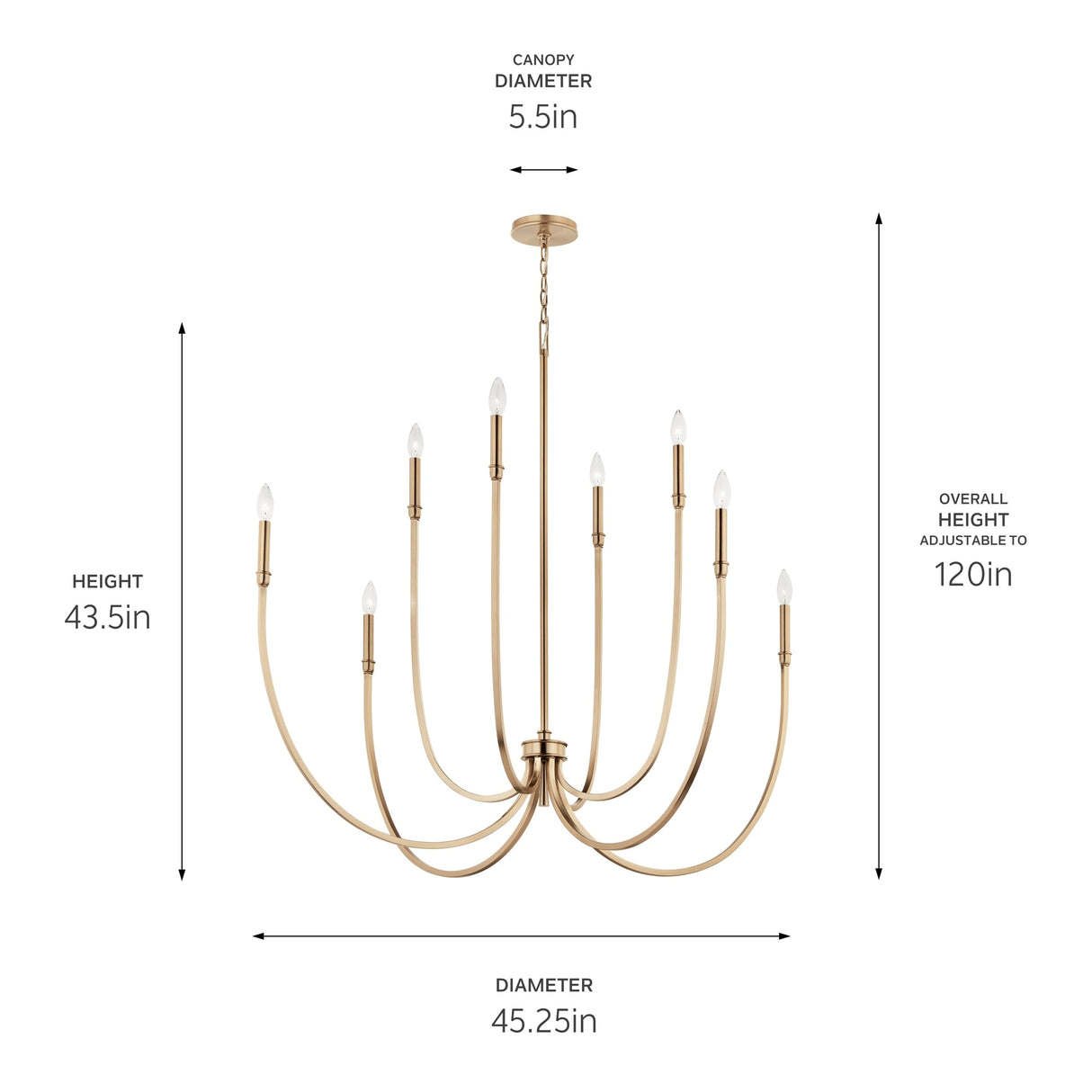 Kichler Lighting Malene Candle Chandelier