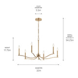 Kichler Lighting Malene Candle Chandelier