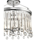 Kichler Lighting Piper Collection 3-light Chrome Semi-Flush Mount