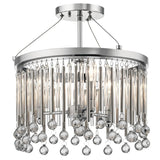 Kichler Lighting Piper Collection 3-light Chrome Semi-Flush Mount