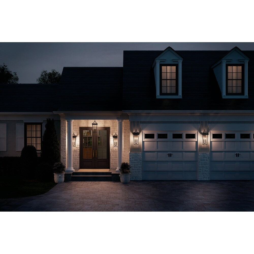 Kichler Lighting Regence 26 in. 2-Light Olde Bronze Outdoor Wall Sconce