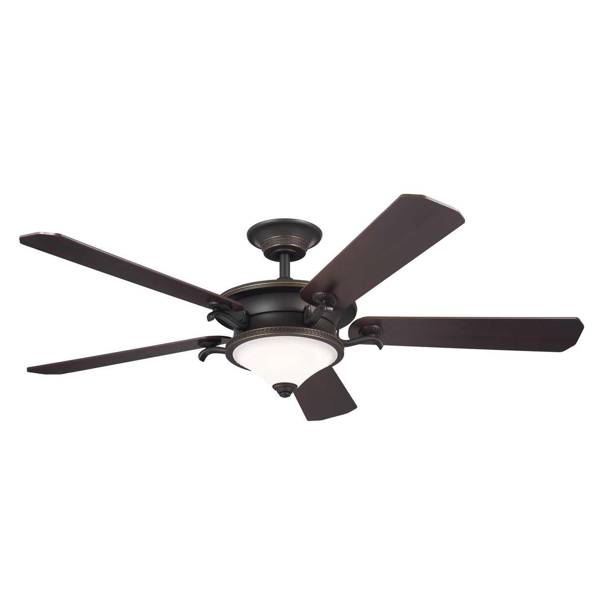 Kichler Lighting Rise 60 inch Integrated LED Indoor Olde Bronze Ceiling Fan