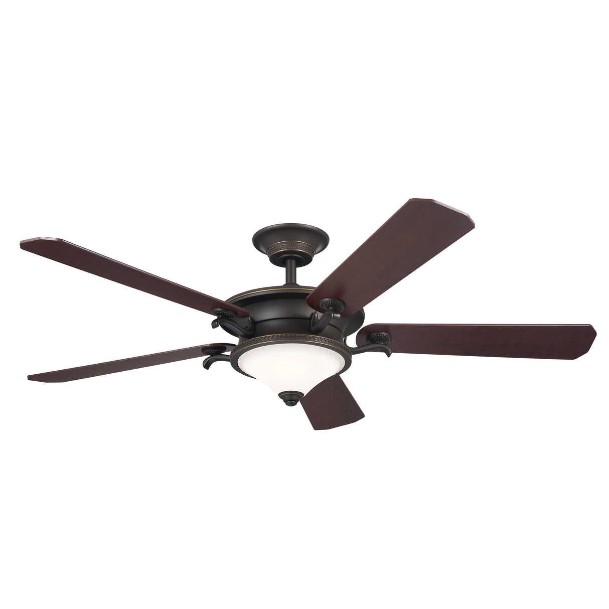 Kichler Lighting Rise 60 inch Integrated LED Indoor Olde Bronze Ceiling Fan