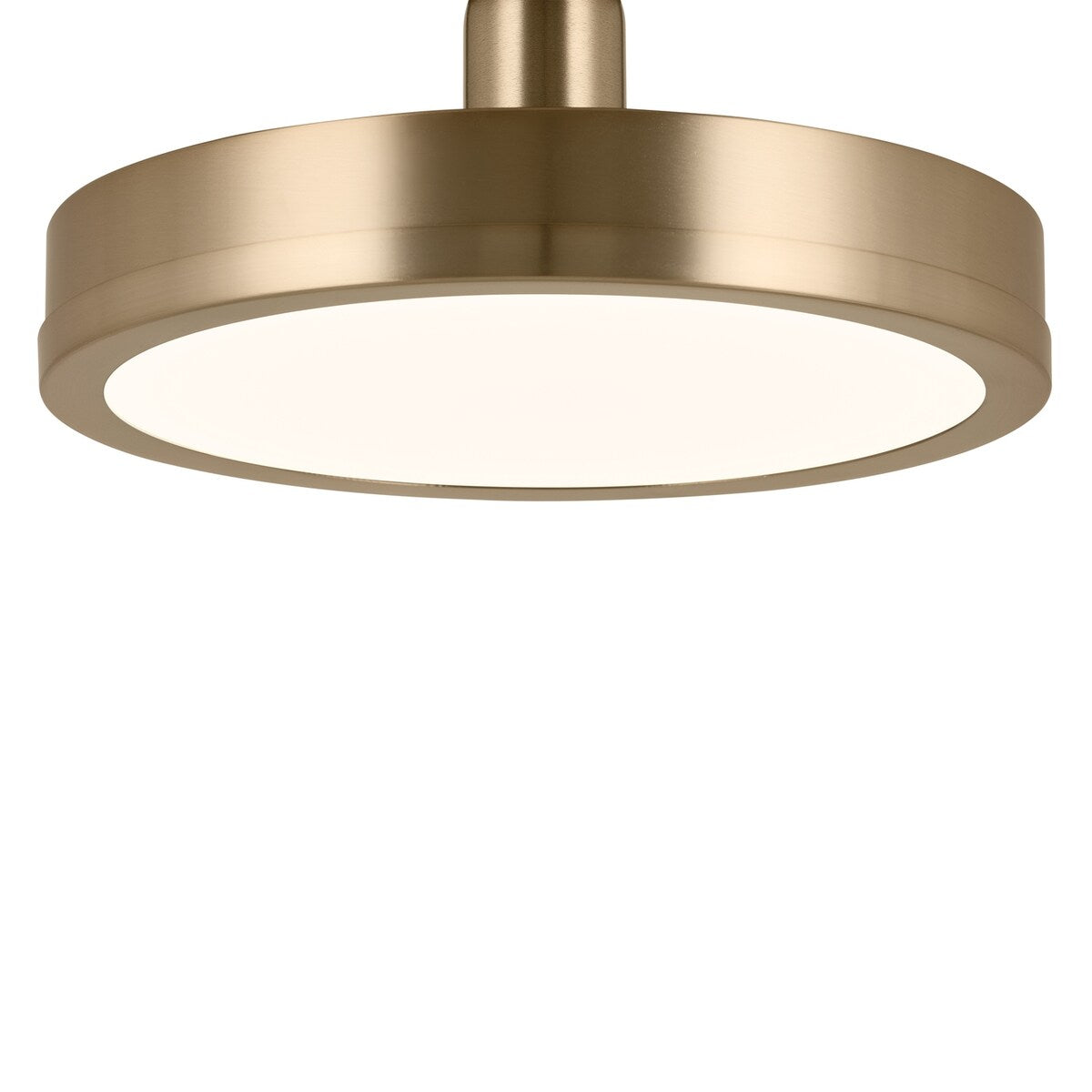 Kichler Lighting Riu 14.25 in. 1-Light Champagne Bronze Integrated LED Semi-Flush Mount Light