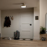 Kichler Lighting Riu 14.25 in. 1-Light Champagne Bronze Integrated LED Semi-Flush Mount Light
