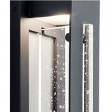 Kichler Lighting River Path Collection 1-light Textured Black Outdoor LED Wall Sconce