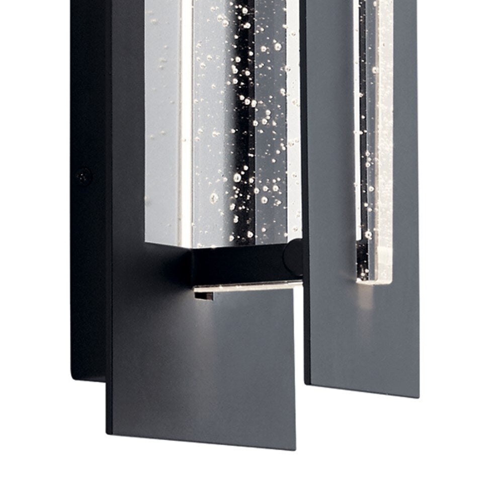 Kichler Lighting River Path Collection 1-light Textured Black Outdoor LED Wall Sconce