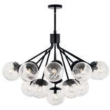 Kichler Lighting Silvarious Crackle Glass Convertible Chandelier