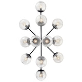 Kichler Lighting Silvarious Crackle Glass Convertible Chandelier